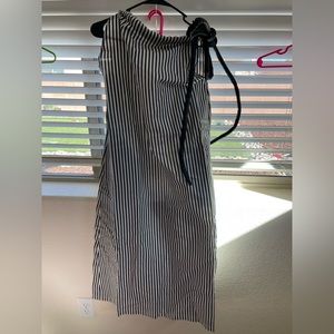 Leather bow vest dress size M